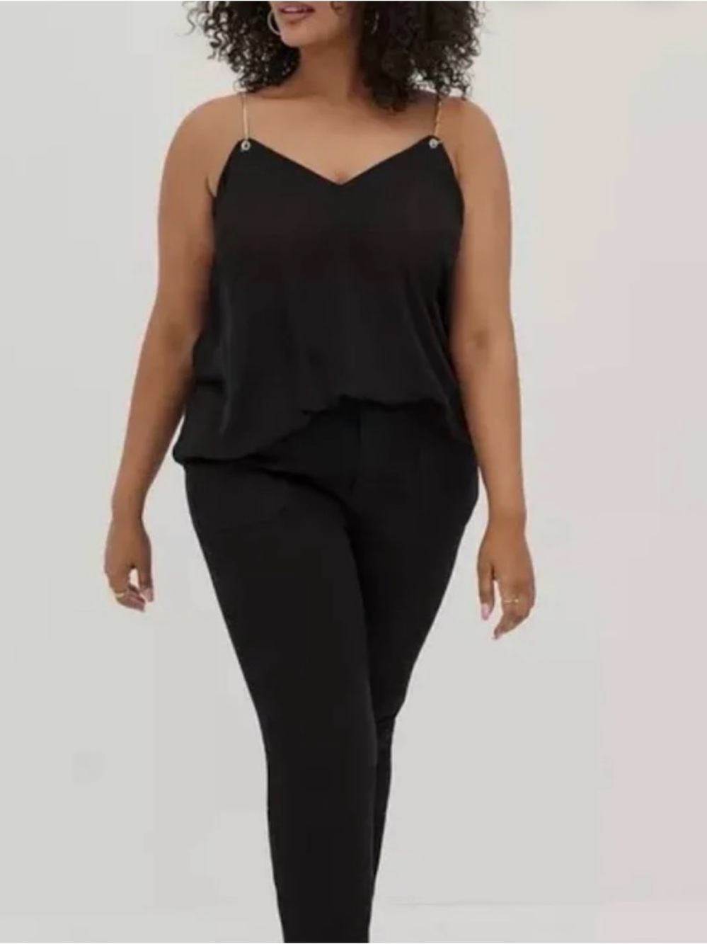 NWT Torrid Black Sophie Georgette Chain-Link Strap Swing Cami size 4x (26)
